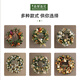 Customized 40-60cm red and gold Christmas wreath style Christmas circle window door decoration door hanging Christmas decoration Green Christmas circle number M-3271 style