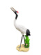 Wen Yijia Customisierte rotkrante Kranschmuck im Hof Wasserspray Animal Simulation Crane Skulptur Glasfaser Außenpool-Wurdely-Dekoration gewöhnlicher Stil-1396 (Höhe 49 cm)