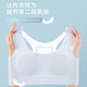 Modal 2-piece girl underwear student sports shock-proof bra for junior and senior high school students in adolescence development. White + blue