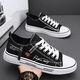 Changxiang Huili [El mismo estilo con una tasa de revisión positiva excede el 98%] zapatos para hombres para el invierno zapatos de estudiantes transpirables y versátiles para el lienzo negro clásico de hombres K-6636 Negro Gold 40