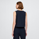 Gap Women's Clothing 2025 Summer NUEVO Cotton Pure Cotton Pure Microelastic Flowe Comfort Top American Versión 741726 Navy S Código Americano L Código Asiático 165/88a