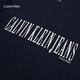 Calvin Kleinjeans25 Весна и летняя мужская повседневная пригородная припечатка CK Pure Print Pure Cotton Finted Forte Fort