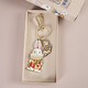 Regalo de cumpleaños del Museo Británico Alice Roams The Wonderland Pocket Watch Rabbit colgante Lindo llavero de autos de San Valentín Regalo
