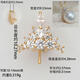 Time Bird 18k gold pendant accessories diamond zircon pendant empty support accessories AU750 pendant pearl pendant accessories combination 1 009806 Ice Queen zircon version