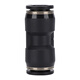 EXSN pneumatic quick connector PU straight-through docking pneumatic component trachea nylon tube quick connector 4/6/8/10/12/16mm black PU-4