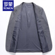 
ROMON casual suit men's formal top loose jacket 2025 spring and autumn suit knitted elastic middle-aged commuting gray gray [houndstooth] 1127 3XL 190 [recommended 175-190Jin [Jin equals 0.5 kg]]