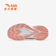 Anta-Kinder-Turnschuhe Girls 'Schuhe 2025 Spring Neues Produkt Leder Oberflächenoberflächen-Knopfknopf Flamme 5.0 Laufschuhe Anta-Weiß/Frozen Blue/Lotus Orange-2 37