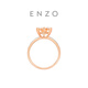 Chow Tai Fook ENZO classic series heart-shaped 18K gold inlaid morganite diamond ring EZV318 birthday gift No. 11