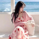 妃莉杋（FeiLiFan）法式碎花连衣裙女装2025新款春季穿搭一整套粉色开衫气质吊带裙子 粉色开衫+吊带裙 L 【建议100-115斤】