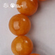 Potala Palace unique chicken fat yellow beeswax bracelet plain ring amber bracelet for men and women with beads about 15mm as a gift for friends