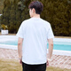 Camiseta de manga corta de primavera y verano de verano para niños ropa de algodón puro casual 2025 Nuevo estampado de moda para hombres versátiles HS1278 White L