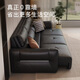 KUKA store's same model self-made sofa bed cowhide functional electric sofa 6319 coffee three-seat three-electric 2.8m