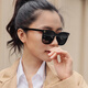 MITHAOL KUSC偏光太阳镜女防紫外线2025新款 时尚出游墨镜女高级感显脸小 黑框灰片（偏光）
