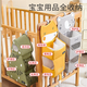 SUNVENO crib hanging storage hanging bag multifunctional diaper storage bag hanging bag hanging basket toy display fox