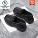 Woodpecker Cuir souple Small Size Chaussures pour femmes 2025 Spring and Automne Nouveau style sans grincement 33 Travail 34 Loafer Petits chaussures en cuir noir [675 quatre feuilles] 30