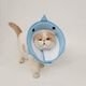 Ycqpet Elizabeth Circle Cat Pet Headgear Anti-licking Neck Collar Anti-Bite Neutered Dog Soft Shame Circle Muppet Blue M