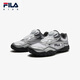FILA Fila pebble shoes children's running shoes 2025 summer new sports shoes thin sole mid-large children's ballet shoes Fila white/space silver-AWS 35 inner length 22.0cm