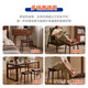 
Jiayi solid wood makeup stool bedroom dressing stool household dressing table stool simple internet celebrity makeup chair with buckle saddle stool