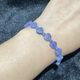 Qianjun Natural Tanzanite Love Bracelet Fashion Fashion Fashion Fresque simple Crystal Bracelet en forme de coeur Crystal Polvolence 1 # / 7 * 8 mm / Love / Single-Lang