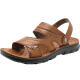 Sandales guerrières Chaussures masculines Chaussures de plage en plein air Sandales de sport à deux usages résistantes WSL (WZ) -1390 Brown jaune 41