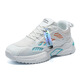 Chaussures masculines HKAQ 2025 Été Nouveau chaussure en maille respirante style coréen masculin Sports de sport pour hommes blancs Chaussures papa blanc 833 39