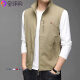 
Tommy Hee Kelly Tommy Men's Spring and Autumn Thin Stand-Link Vest Jacket Vest Outdoor Fishing Sleeveless Vest Vest Jacket Trend Military Green HKTM-686 2XL Recommended Weight 160-180Jin [Jin equals 0.5 kg]