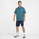 耐克（NIKE）T恤男装 2025春夏男子短袖翻领POLO衫透气休闲网球白色纯棉短袖男 FN3897-480 蓝色条纹 S