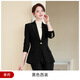 Purple striped blazer women's long-sleeved high-end host professional suit temperament suit formal manager work clothes gold suit + pants L (recommended 100-110 Jin Jin equals 0.5 kg)