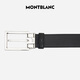 Montblanc Montblanc Nadel Schnalle Schwarzer einseitiger Gürtelgürtel 3,5 cm 114435 Geschenk