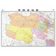 2025 Neue, verbesserte großformatige Karte der Provinz Qinghai, Größe ca. 1,1 m x 0,8 m, Faltcover, großformatige Karte des politischen Bezirks, Karte des Stadtbezirks, städtische Karte, Aufteilung des politischen Bezirks, städtische Transportroute, Informationen zu Tourismusgemeinden, leicht zu transportierende Karte der China Provincial Series