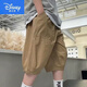 
Disney (Disney) boys' cropped pants for summer thin pure cotton children's work shorts loose handsome boys' summer sports pants trendy khaki big pocket seven. split pants 140 8-9 years old 125-13549-61Jin [Jin equals 0.5 kg]