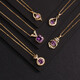 Van Sidi Purple Crystal Clampsia Halskette für Frauen Nischendesign Liebe Anhänger Schmuck beste Freund Kinder Schüler gute Schwestermädchen Zi Zi Zi Zi Zi N Nr. 14 A893