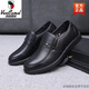 Zapatos de cuero de camello de la región occidental zapatos de negocios para hombres de mediana edad para hombres CITILLES COCIDADORA IMPRESIÓN DE LA PROBLACIÓN Y ALTA ANTI-SLIP C9209 Sitio web oficial de la marca negro de la marca negra Blavo 38