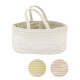 
OTHERins style baby splicing cotton thread storage bucket diaper basket foldable storage bag split discrete storage basket taking photos Black line decoration storage basket 39x2 5.5x18.5