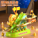 Huang en Little Yellow Ente Klettertreppenstrecke Folien Säuglinge kriechen zum Kopf-up-Training Kinderspielzeug 0 Babys 1-3 Jahre alt