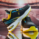 Jordan Grand Summer Men's Shoes Zapatos de gran tamaño Casta Anti-Slip Shoes 46 Air Cushion 47 Sports impermeables de cuero impermeables Sports Running Black and Yellow 9737 41