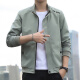 Zoshuttle Jacket Herrenjacke Top Herren Spring und Herbst Dünn Neues Solid Color Baseball Unit Stand Collar Trendy Casual Coats in 686 [schwarz] xl [Vorgeschlagen 110-125 Jin [Jin entspricht etwa 0,5 kg]]