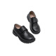 Chuangjingyi selected boy leather shoes to perform boy black leather shoes to perform British Spring and Autumn Student Boys genuine leather children atmospheric black lace-up [9901] 26 [16.5cm]