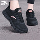 ANTA Women's Shoes Sports Shoes Women's Autumn and Winter New Mesh Breathable Running Shoes Soft Sole Leather Waterproof Casual Shoes Black Women's Shoes (Store Manager Recommends Soft Sole Women's Shoes for Autumn and Winter) Black 38 (7)