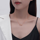 Wanlifu Original Yilu You Collier Women's Women's Sterling Silver S925 Collier Cerf et prune Internet Forest Forest Coréen Christmas Gift D687 Platinum (Chaîne transversale) 925 Silver