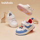 Balabala children's shoes children's toddler shoes baby shoes boys and girls sneakers white shoes 2025 spring and autumn new shoes anti-slip tide original white 10101 20
