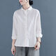 Puppenband reines Baumwollhemd für Frauen im Frühjahr und Herbst lose und vielseitig geschichtete Hemd College Retro Top J829 Khaki L (110-120jin [Jin gleich 0,5 kg])