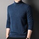 
NOSSKISS luxury high-end brand pure wool sweater for men in winter warmth thickened sweater solid color loose turtleneck base shirt classic black [gift box] thickened M 165