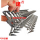 
XMSJ conveyor belt buckle industrial conveyor belt belt buckle wolf teeth steel buckle fitting repair joint flat buckle conveyor 3523 carbon steel 29 cm long 8 pieces/box suitable for 7-