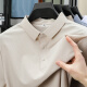 Jeanswest Wang Yibo befürwortet große Größe loser Ice Seide kurzärmelige Herren Sommerdünne Polo-Hemd Schnell trocknend schweißdichtes Sonnencreme Top BYBL-12357 BROWN 2XL