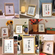 Youmipa three-dimensional table photo frame calligraphy desktop birthday gift student frame size ornaments calligraphy and painting creative frame hanging picture exquisite photo frame solid wood color with cardboard A4 23cm*32cm table