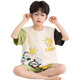 Danzi Party Children's Pajamas Boys Summer Pure Cotton Cotton Thin Shot Shorts Установите домашний костюм для мальчиков среднего размера 694#-T Nezha один размер 8 размер (предполагаемое высокое 90-103)