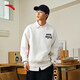 Anta (ANTA) skateboard culture men and women same elastic dynamic technology 25-year autumn round neck sweatshirt pullover C3892 gray flower gray-3 3XL