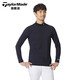 
Taylormade TaylorMay Golf Clothing Men's 2025 New Spring and Autumn Windproof Warm Golf Top Long Sleeve Base Shirt M13118 White XL