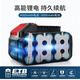 Dayi Electric Hammer Impact Drill Safety Clutch Lithium Battery Hammer Four High Power Concrete Gem Blue B6621 A7-B6621 [4000 mA Electric Double]